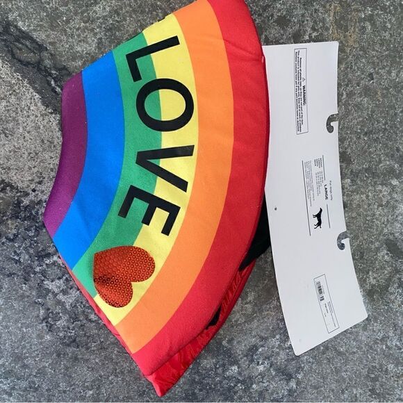 Take Pride Rainbow Side Pet Costume Large NWT - Picture 6 of 6